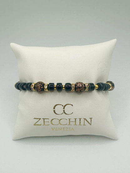 RONDELLA BRACCIALE FULL vetro di Murano e ceramica