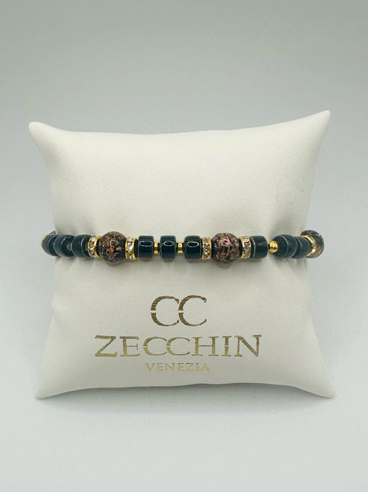 RONDELLA BRACCIALE FULL vetro di Murano e ceramica