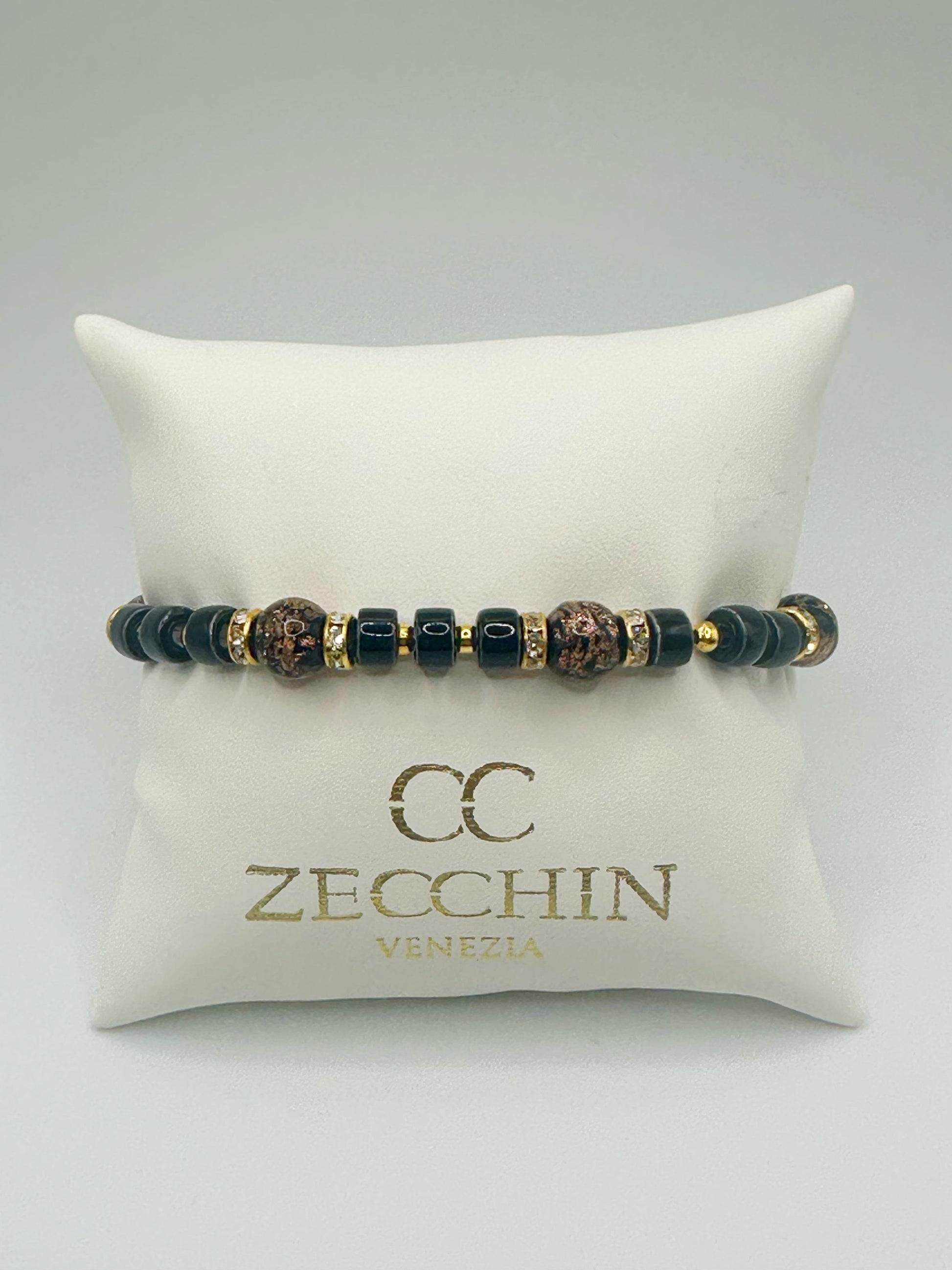 RONDELLA BRACCIALE FULL vetro di Murano e ceramica