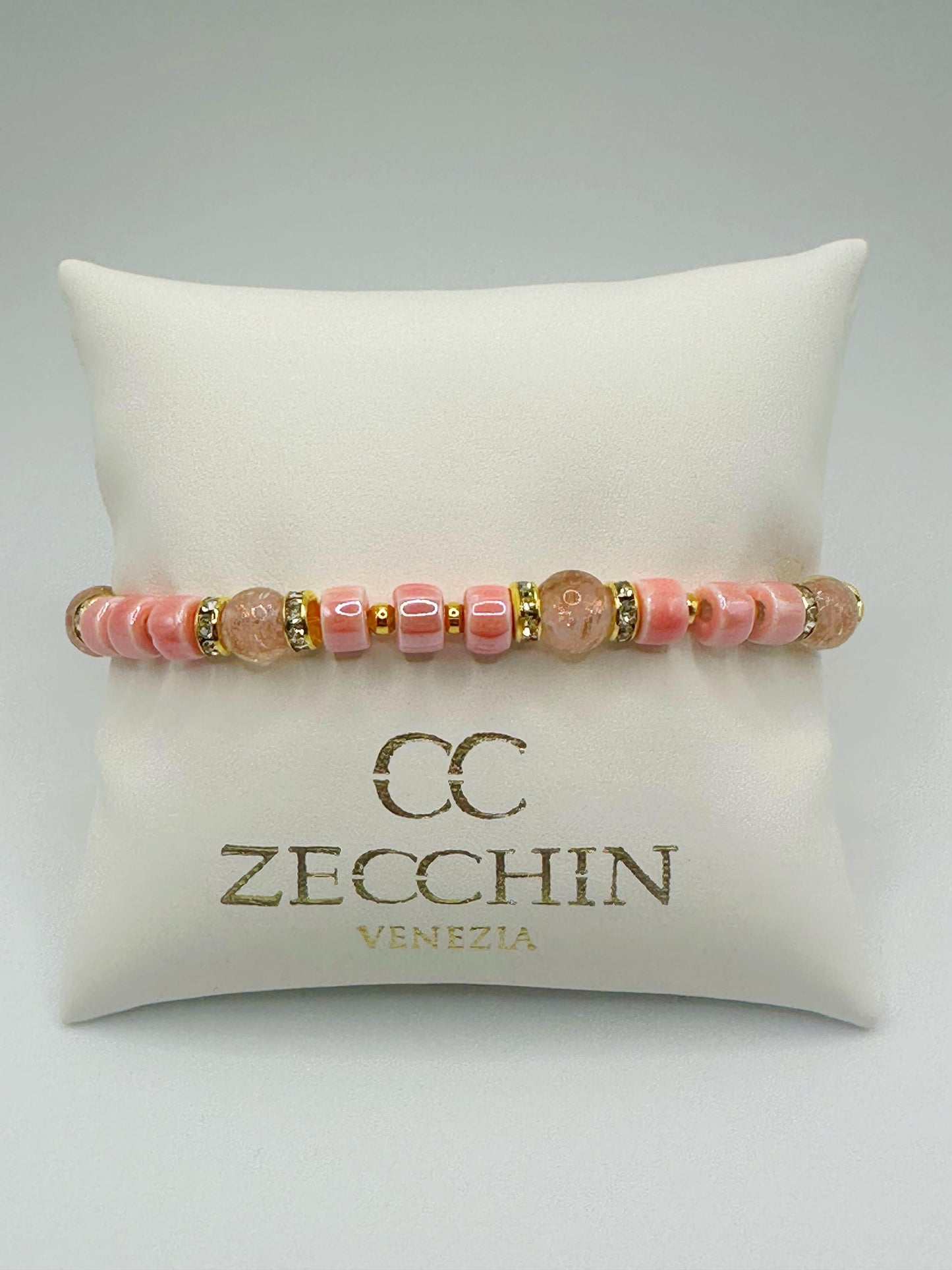 RONDELLA BRACCIALE FULL vetro di Murano e ceramica