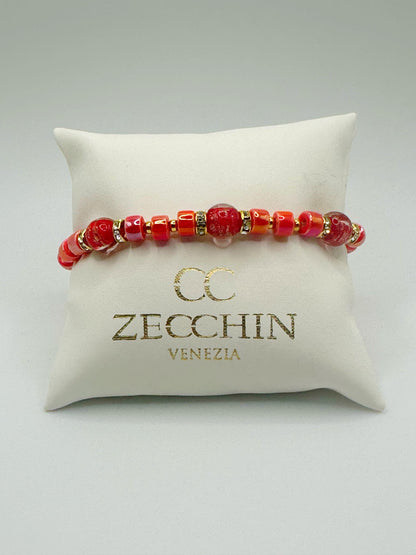 RONDELLA BRACCIALE FULL vetro di Murano e ceramica