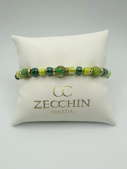RONDELLA BRACCIALE FULL vetro di Murano e ceramica