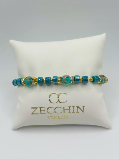 RONDELLA BRACCIALE FULL vetro di Murano e ceramica