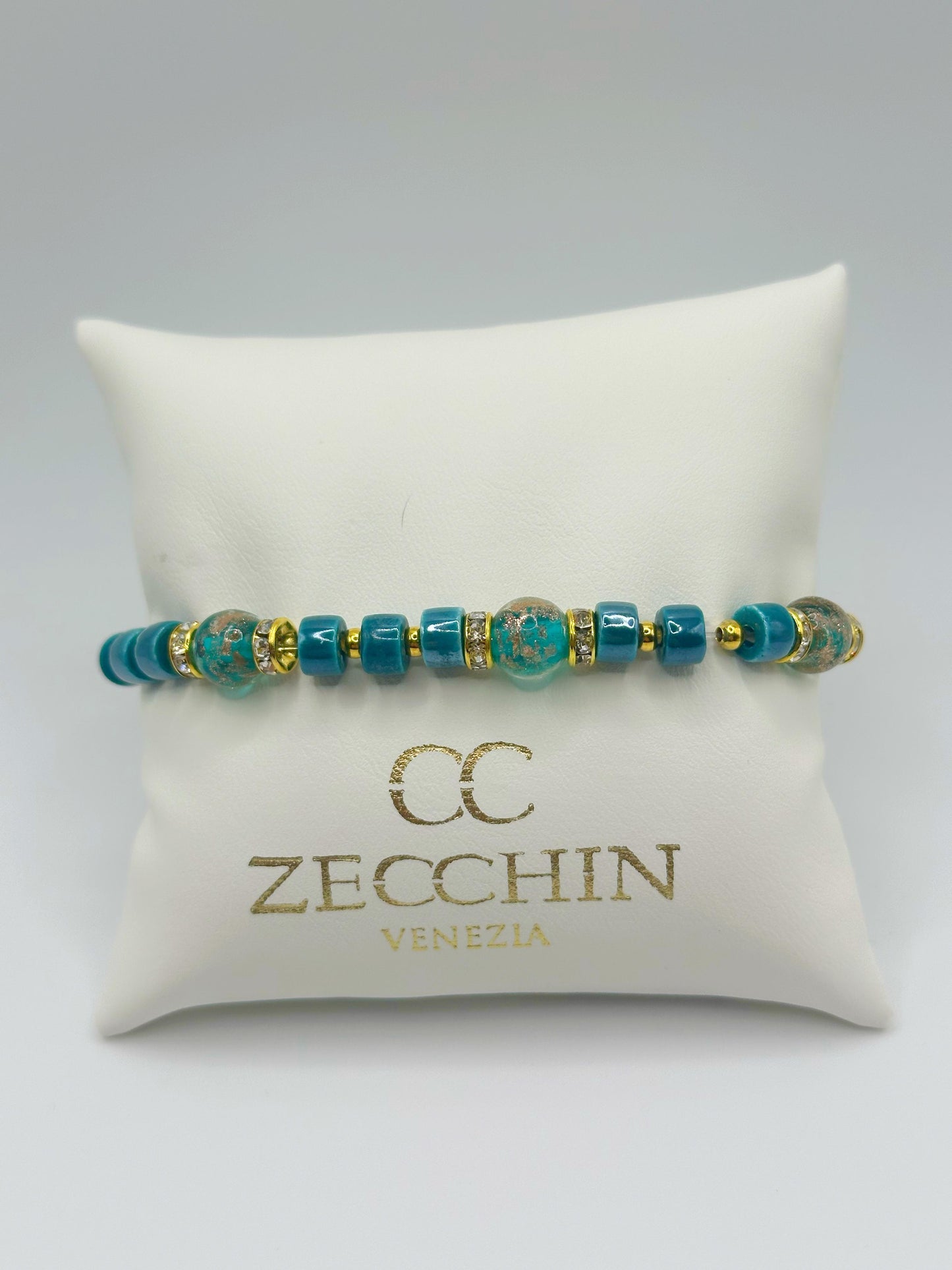 RONDELLA BRACCIALE FULL vetro di Murano e ceramica