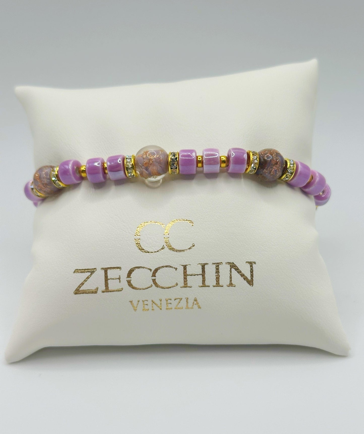 RONDELLA BRACCIALE FULL vetro di Murano e ceramica