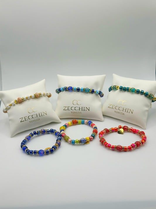 RONDELLA BRACCIALE FULL vetro di Murano e ceramica LP196