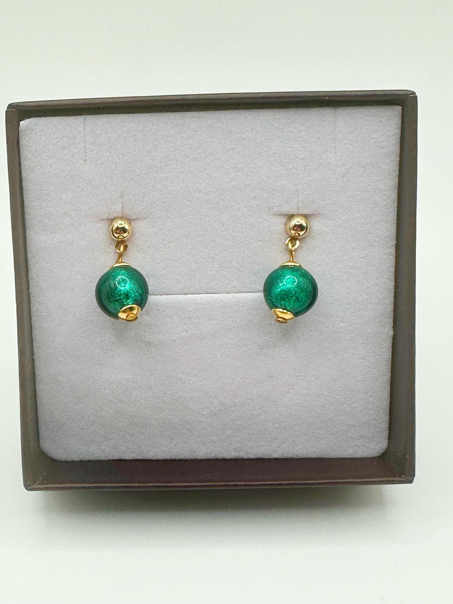 ONDA ORECCHINI a perla unica da 8mm satinata