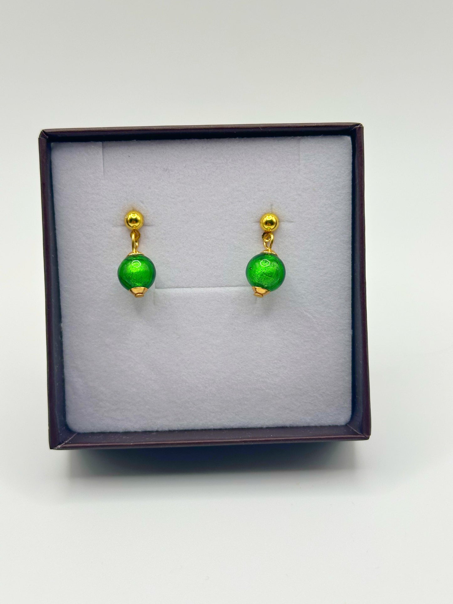 ONDA ORECCHINI a perla unica da 8mm satinata